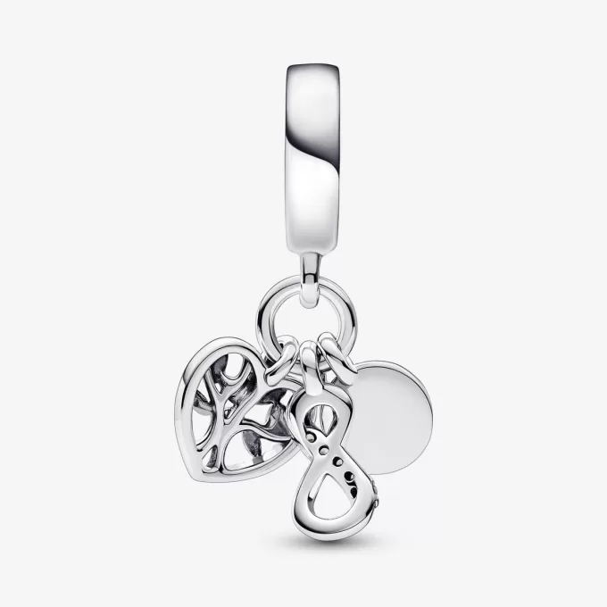 Breloque triple pendentif Family Infinity Breloque triple pendentif Family Infinity