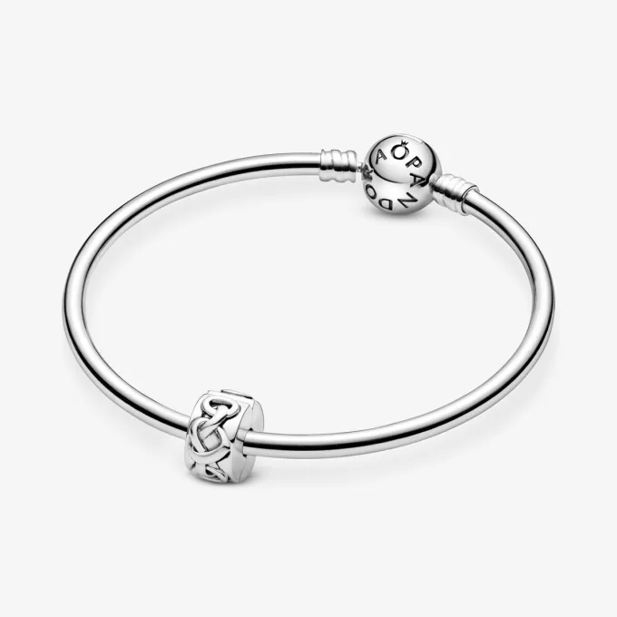 Charm Clip Coeurs Noués Charm Clip Coeurs Noués