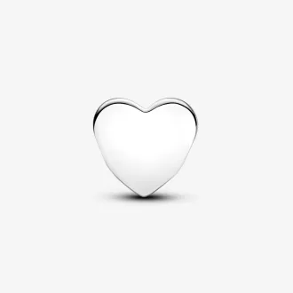 Charm coeur Hope en argent sterling avec émail rose Charm coeur Hope en argent sterling avec émail rose