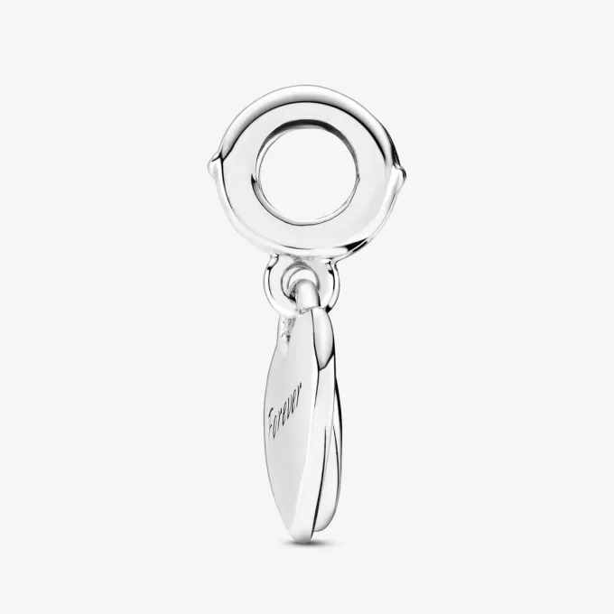 Charm pendentif double cœur fendu Charm pendentif double cœur fendu