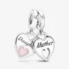 Charm pendentif double cœur fendu Charm pendentif double cœur fendu