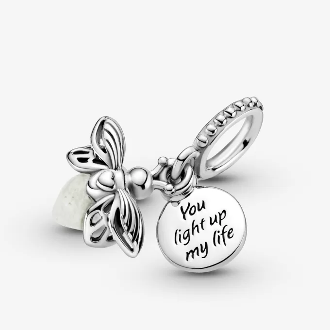 Charm pendentif luciole qui brille dans le noir Charm pendentif luciole qui brille dans le noir