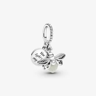 Charm pendentif luciole qui brille dans le noir Charm pendentif luciole qui brille dans le noir