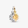 Charm pendentif soleil et lune divisible Charm pendentif soleil et lune divisible
