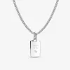 Ensemble de colliers à pendentif avec étiquette rectangulaire à graver Ensemble de colliers à pendentif avec étiquette rectangulaire à graver