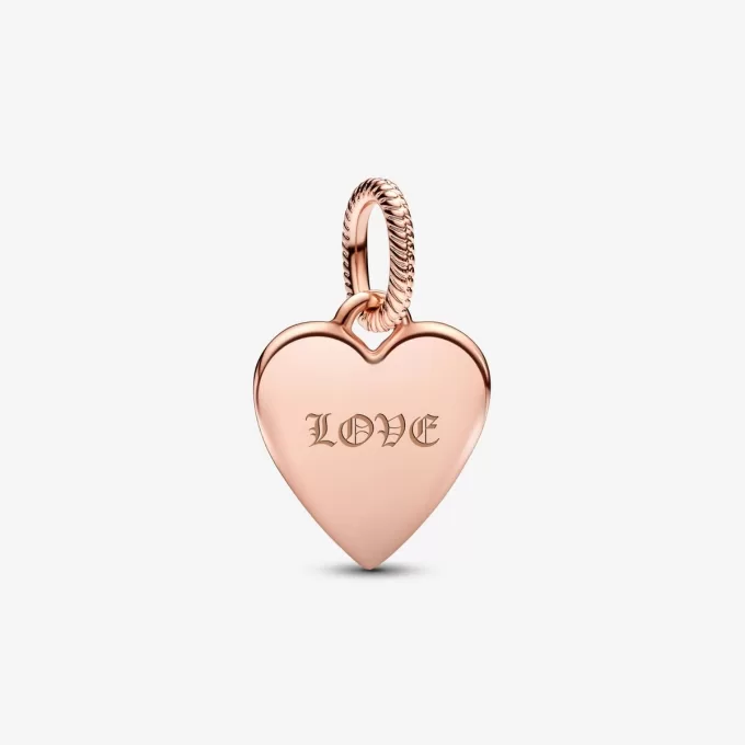 Pendentif étiquette coeur à graver Pendentif étiquette coeur à graver