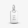 Pendentif étiquette rectangulaire gravable Pendentif étiquette rectangulaire gravable