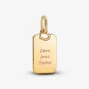 Pendentif étiquette rectangulaire gravable Pendentif étiquette rectangulaire gravable