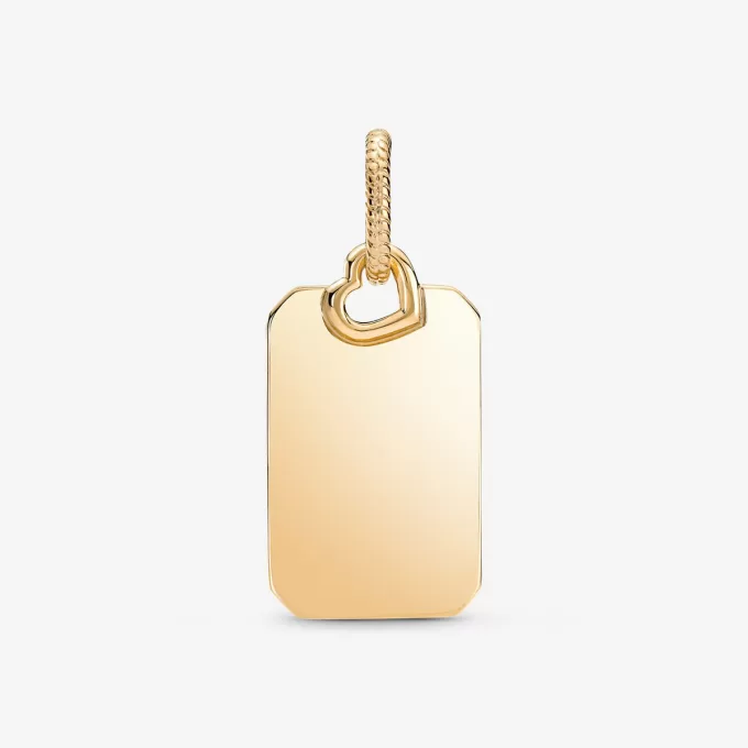 Pendentif étiquette rectangulaire gravable Pendentif étiquette rectangulaire gravable