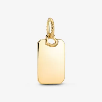 Pendentif étiquette rectangulaire gravable Pendentif étiquette rectangulaire gravable