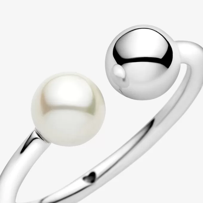 VENTE FINALE – Bague ouverte en perles et perles de culture d’eau douce VENTE FINALE – Bague ouverte en perles et perles de culture d’eau douce
