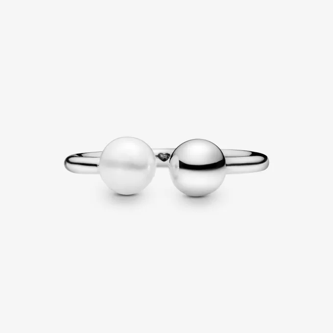 VENTE FINALE – Bague ouverte en perles et perles de culture d’eau douce VENTE FINALE – Bague ouverte en perles et perles de culture d’eau douce