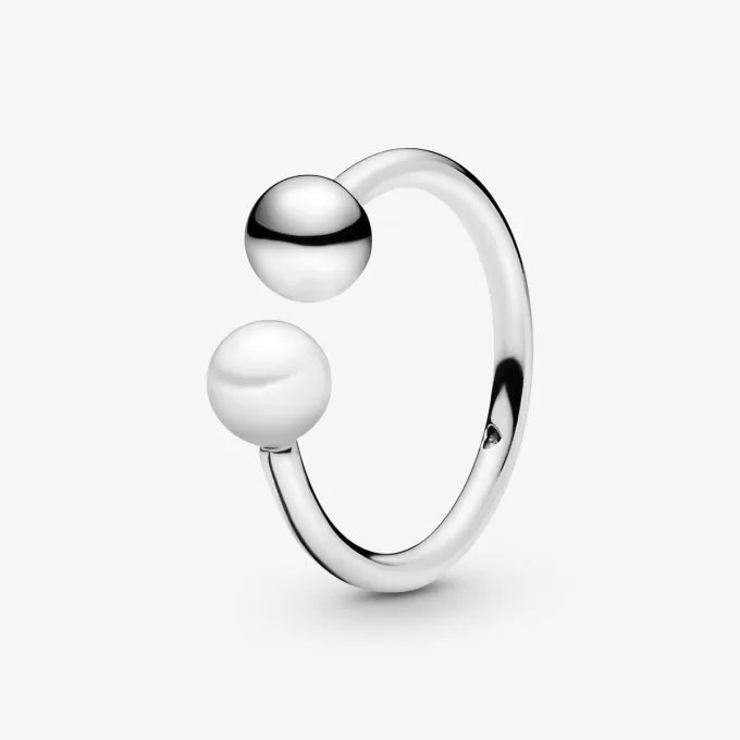VENTE FINALE – Bague ouverte en perles et perles de culture d’eau douce VENTE FINALE – Bague ouverte en perles et perles de culture d’eau douce