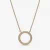 VENTE FINALE – Pandora Signature Pavé Collier à pendentif cercle et cœurs VENTE FINALE – Pandora Signature Pavé Collier à pendentif cercle et cœurs