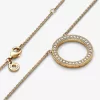 VENTE FINALE – Pandora Signature Pavé Collier à pendentif cercle et cœurs VENTE FINALE – Pandora Signature Pavé Collier à pendentif cercle et cœurs