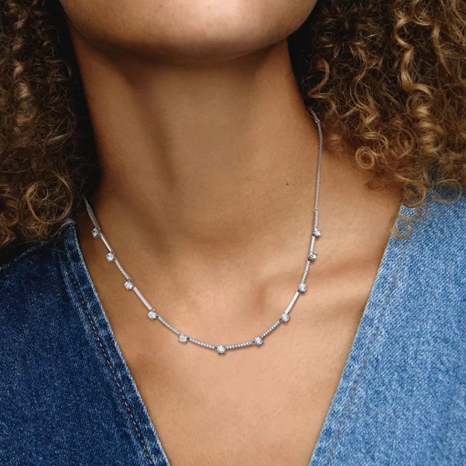 VENTE FINALE – Pavé Pétillant Collier Barres Collier VENTE FINALE – Pavé Pétillant Collier Barres Collier